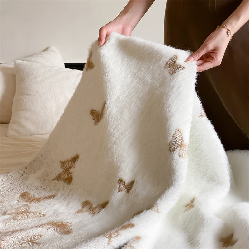 Faux Fur Butterfly Soft Throw Blanket - image 12