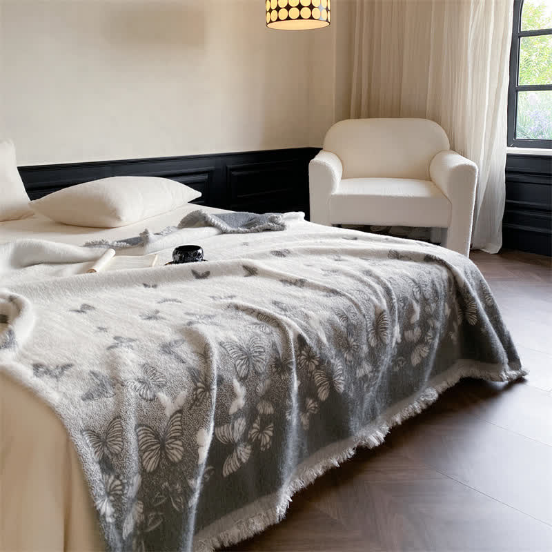 Faux Fur Butterfly Soft Throw Blanket - image 17