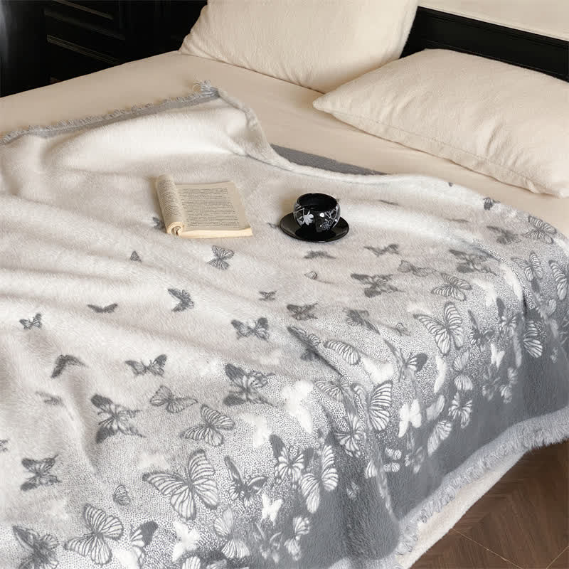 Faux Fur Butterfly Soft Throw Blanket - image 18