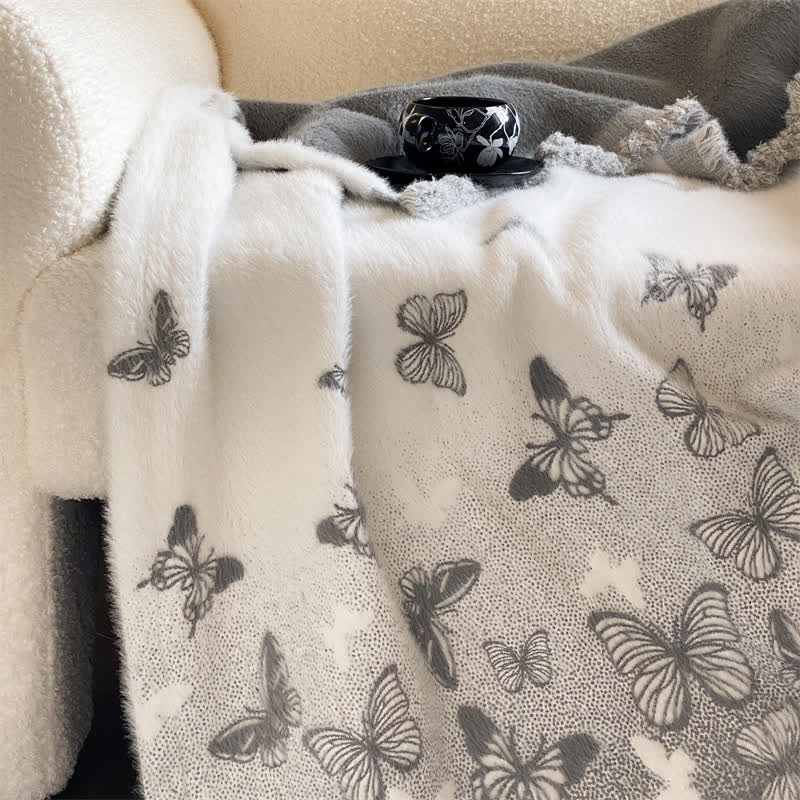 Faux Fur Butterfly Soft Throw Blanket - image 19
