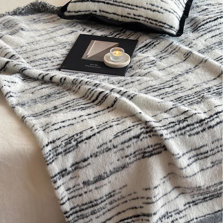 Faux Mink Reversible Throw Blanket - image 8