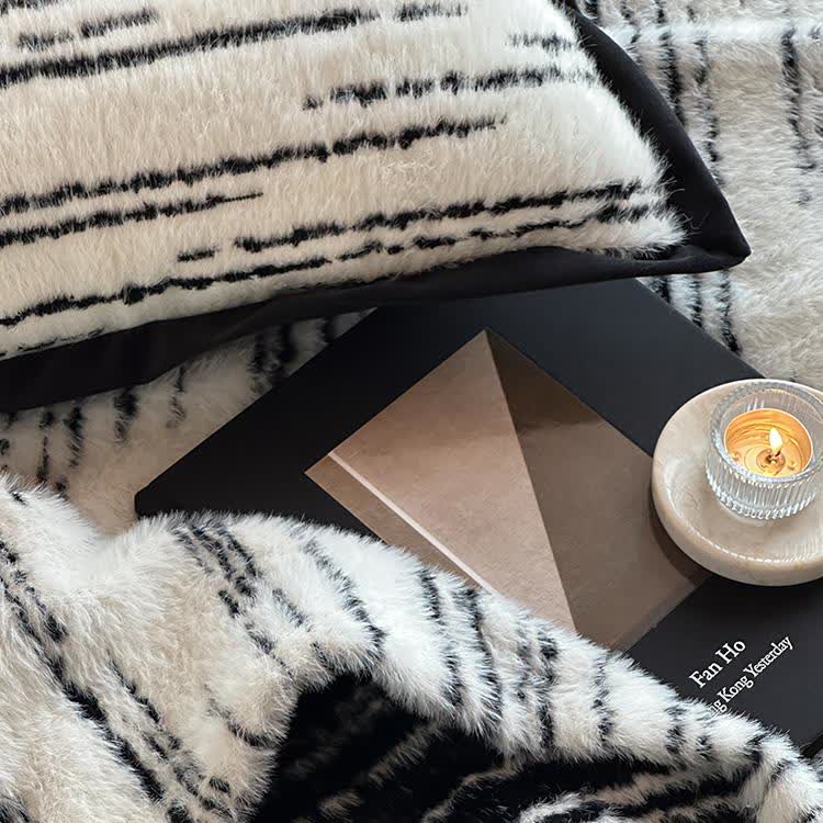 Faux Mink Reversible Throw Blanket - image 6