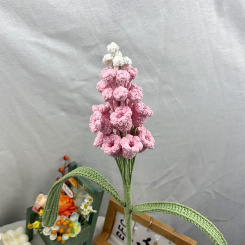 Hand-woven Grape Hyacinth Ornament - Pink - 16.14'' H X 0.87'' W X 0.87'' D - image 5