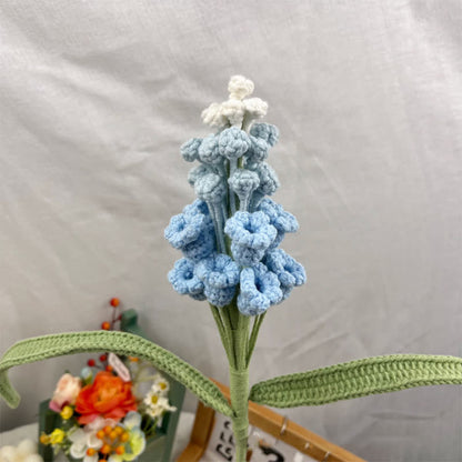 Hand-woven Grape Hyacinth Ornament - Blue - 16.14'' H X 0.87'' W X 0.87'' D - image 3