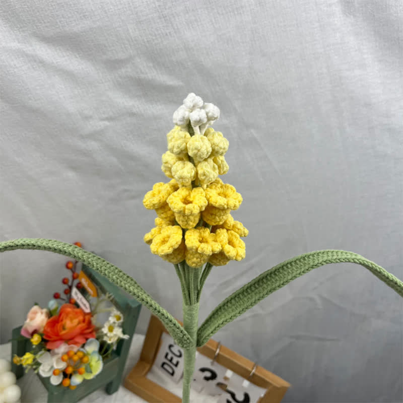 Hand-woven Grape Hyacinth Ornament - Yellow - 16.14'' H X 0.87'' W X 0.87'' D - image 6