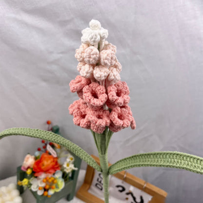 Hand-woven Grape Hyacinth Ornament - Coral Pink - 16.14'' H X 0.87'' W X 0.87'' D - image 4