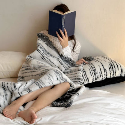 Faux Mink Reversible Throw Blanket - image 1