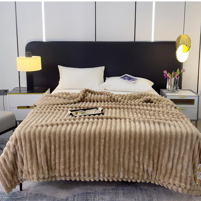 Reversible Warm Fleece Throw Blanket - image 7