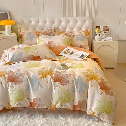 Maple Leaf Soft Brushed Cotton Bedding Set(4PCS) - image 3