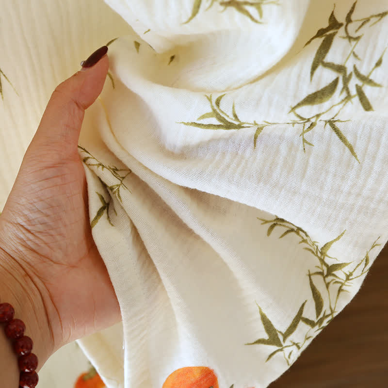 Cotton Gauze Rural Persimmon Loungewear Set - image 5