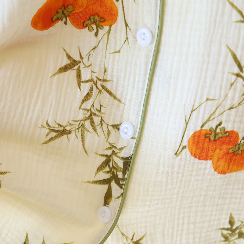 Cotton Gauze Rural Persimmon Loungewear Set - image 3
