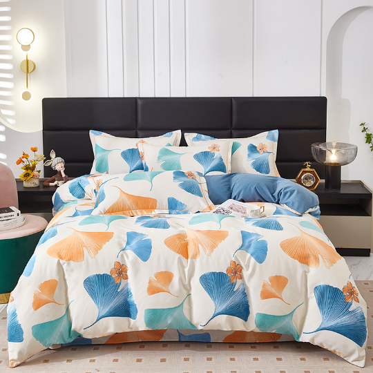 Cotton Rural Ginkgo Leaf Bedding Set(4PCS) - King - image 0