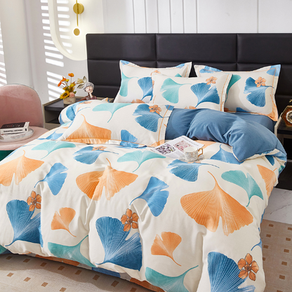Cotton Rural Ginkgo Leaf Bedding Set(4PCS) - image 3