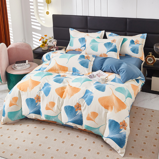 Cotton Rural Ginkgo Leaf Bedding Set(4PCS) - image 2