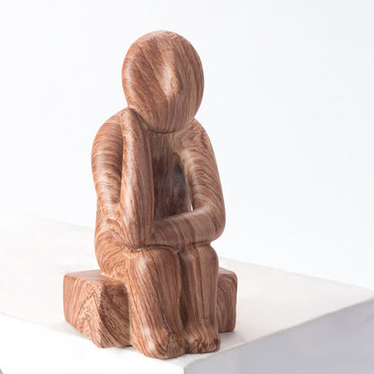 Creative Holding Chin Statue Home Decoration - 3.54"W x 3.54"L x 9.27" H - 1PC - image 4