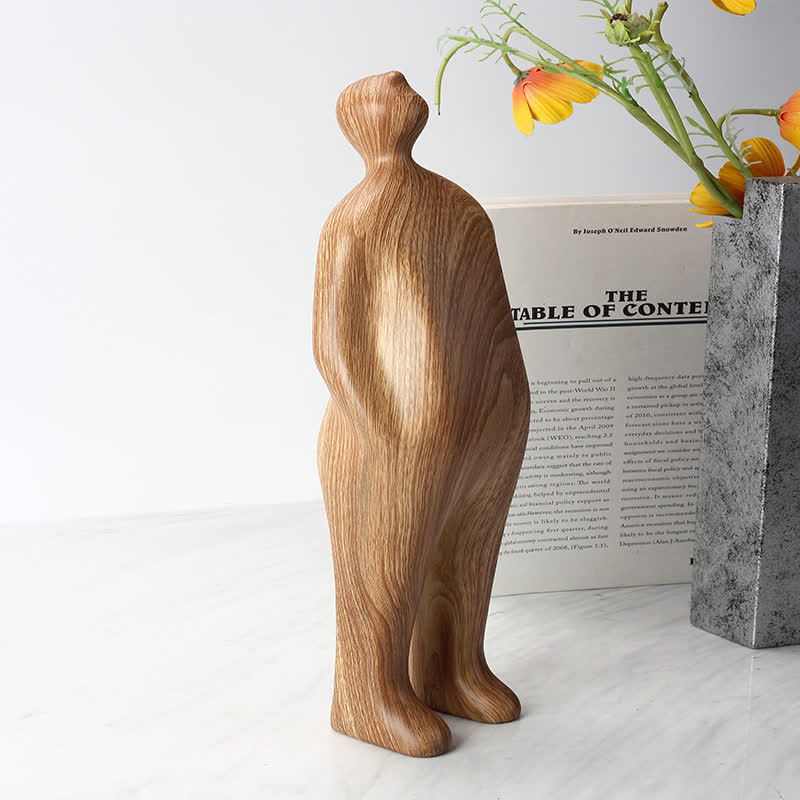 Wood Grain Figure Creative Decoration Ornament - image 1
