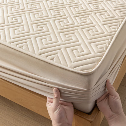 Waterproof Thickened  Simple Style Fitted Sheet - image 5