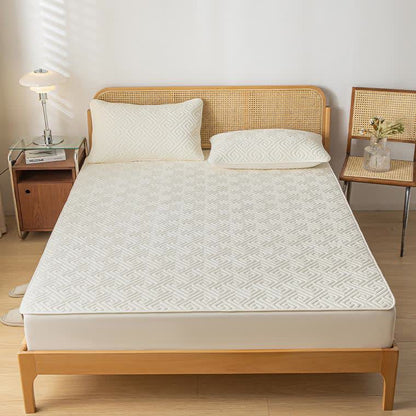 Waterproof Thickened  Simple Style Fitted Sheet - image 11