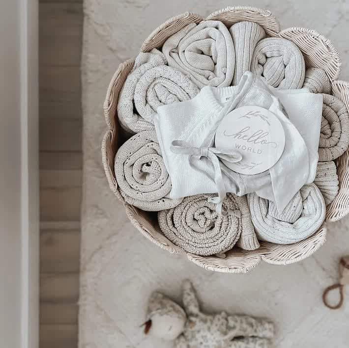 Simple Hand-woven Rattan Storage Basket - image 2