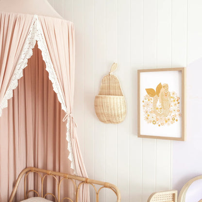 Rattan Woven Fruit Shaped Wall Basket - image 5