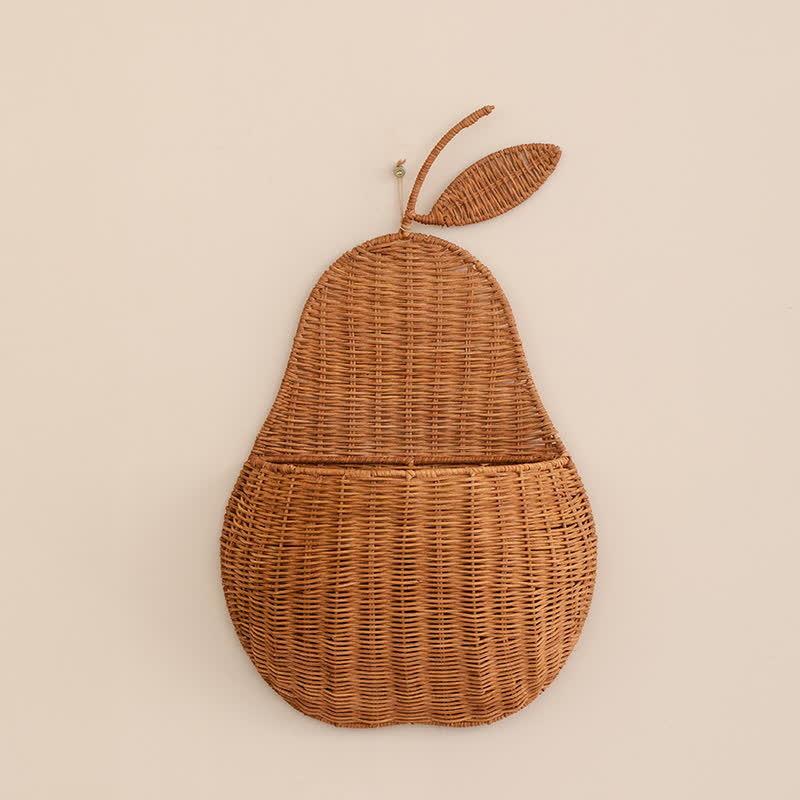 Rattan Woven Fruit Shaped Wall Basket - Pear - 12.2'' W X 19.69'' H - image 3