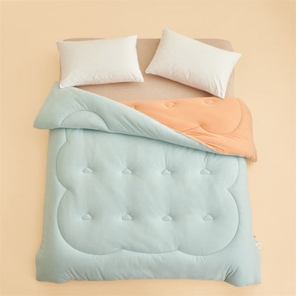 Simple Style Warm Fluffy Comforter - Light Blue - King - image 21