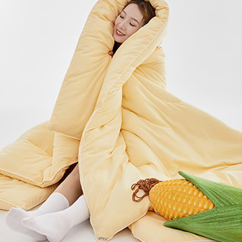 Solid Color Breathable Soft Comforter - image 4