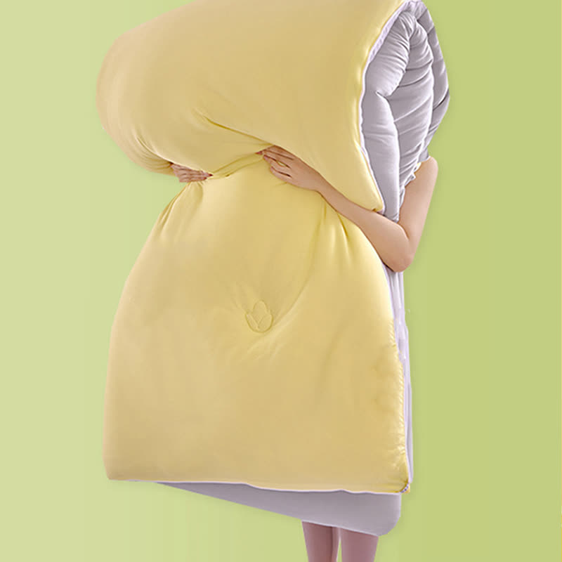 Solid Color Breathable Soft Comforter - image 5