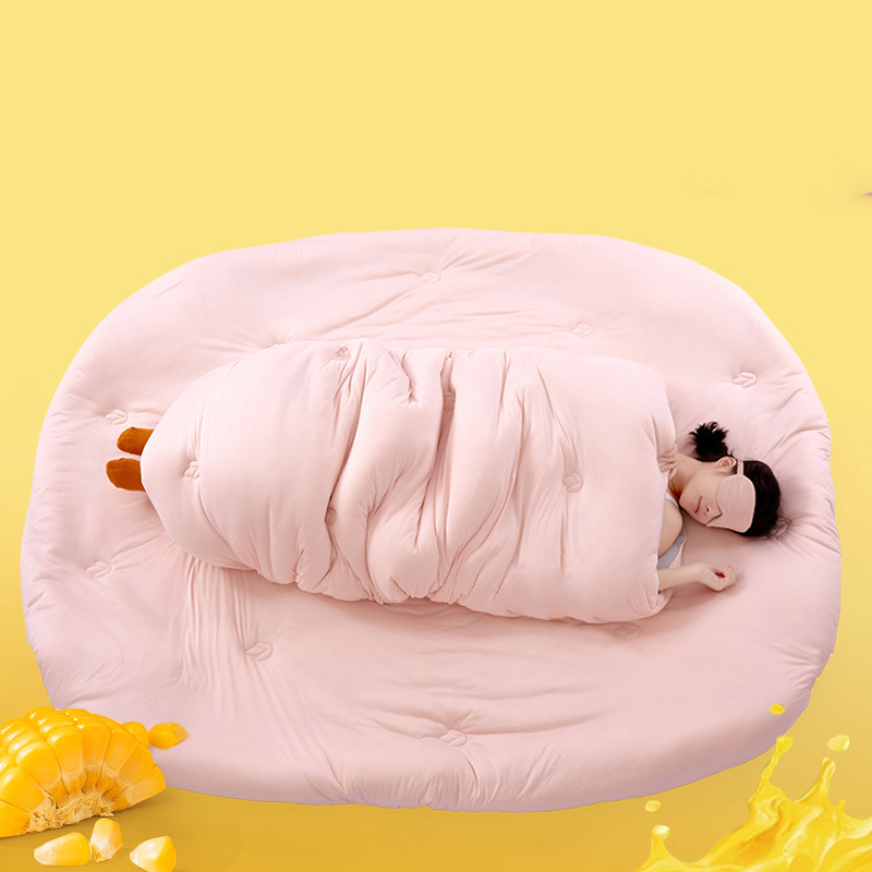 Solid Color Breathable Soft Comforter - Pink & Gray - King - image 18