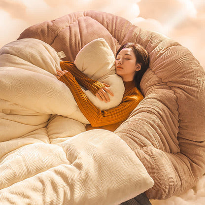 Thick Warm Plush Fleece Blanket with Comforter - image 15