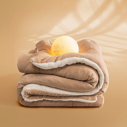 Thick Warm Plush Fleece Blanket with Comforter - image 17