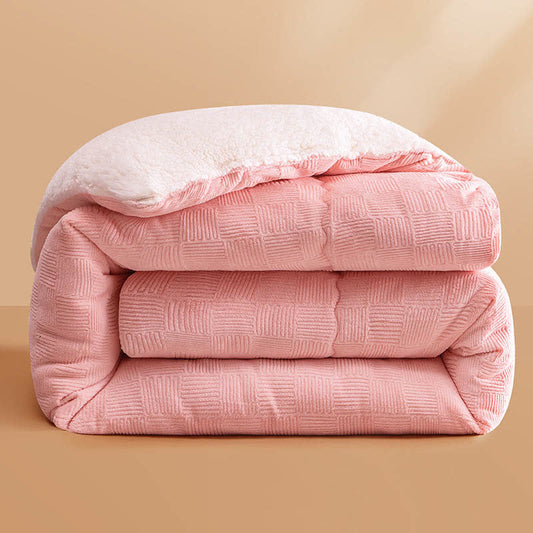 Thick Warm Plush Fleece Blanket with Comforter - image 0