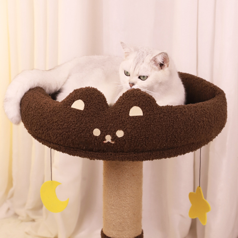 Cartoon Vertical Cat Scratching Post Bed - image 2