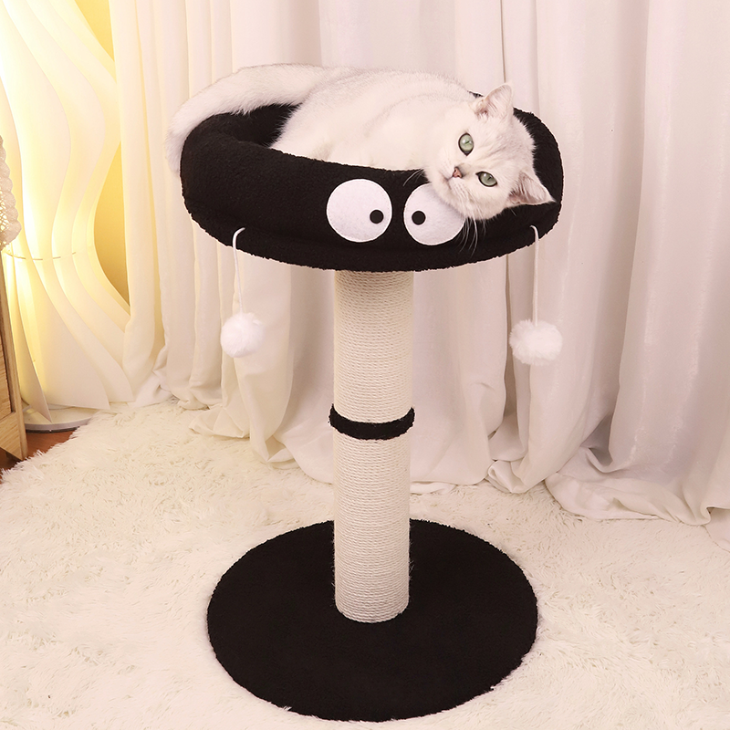 Cartoon Vertical Cat Scratching Post Bed - B - 16.54"W x16.54"D x25.60"H - image 4