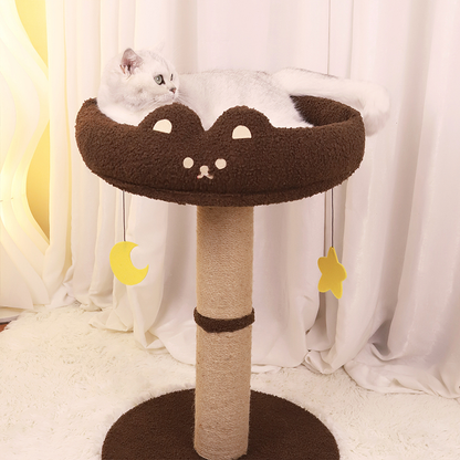 Cartoon Vertical Cat Scratching Post Bed - image 1