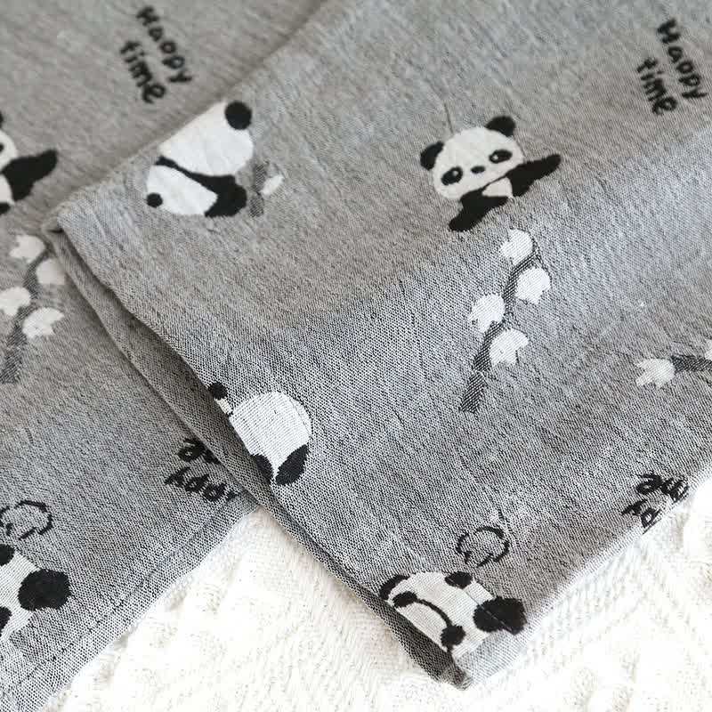 Cute Panda Couple Cotton Pajama Set - image 6