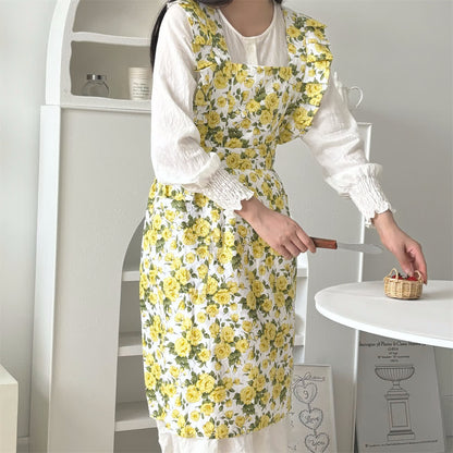 Pastoral Rose Artist's Smock Apron - image 4