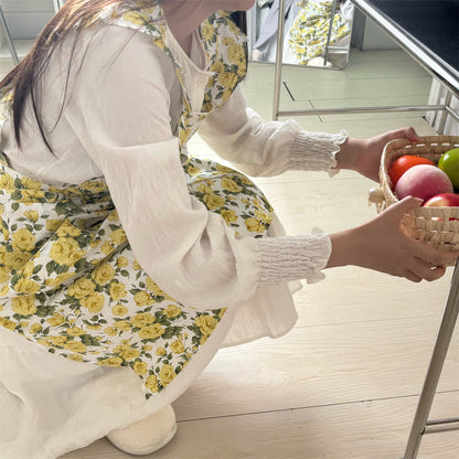 Pastoral Rose Artist's Smock Apron - image 5