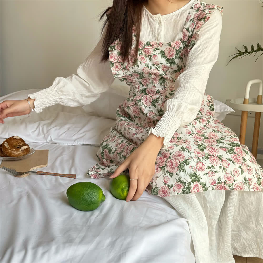 Pastoral Rose Artist's Smock Apron - image 11