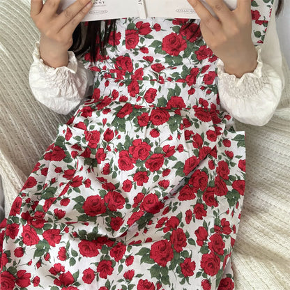 Pastoral Rose Artist's Smock Apron - image 1