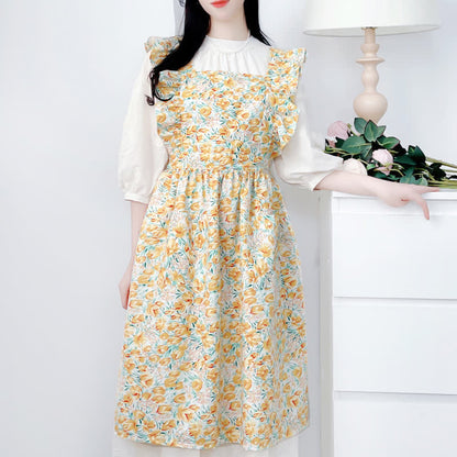 Rural Tulip Kitchen Gardening Apron - Yellow - image 4