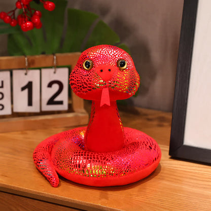 Colorful Mascot Snake New Year Gift - Bright Red - 1.57"W x7.87"L x 7.87"H - image 6