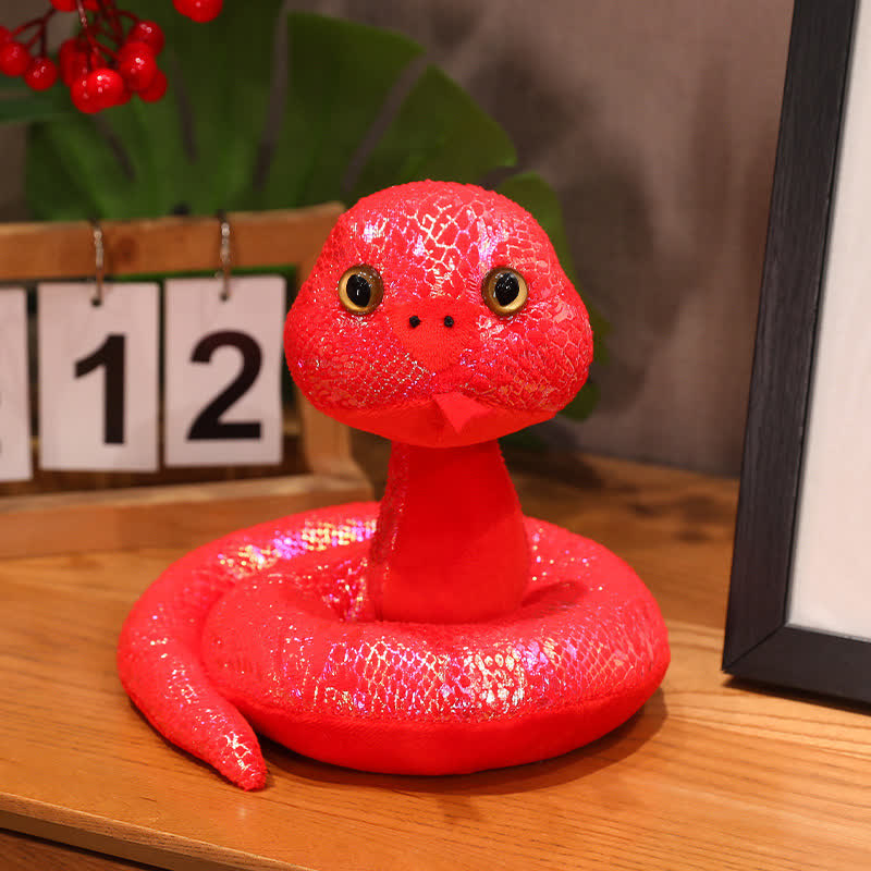 Colorful Mascot Snake New Year Gift - Dazzling red - 1.57"W x7.87"L x 7.87"H - image 9