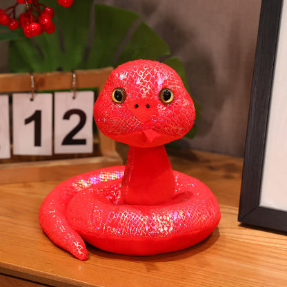 Colorful Mascot Snake New Year Gift - Dazzling red - 1.57"W x7.87"L x 7.87"H - image 9