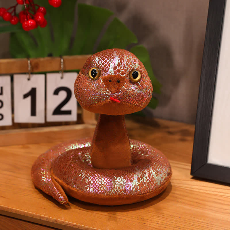 Colorful Mascot Snake New Year Gift - Brown - 1.57"W x7.87"L x 7.87"H - image 10