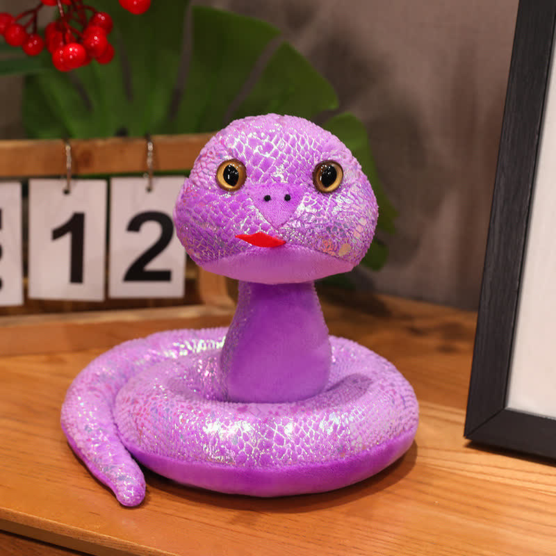 Colorful Mascot Snake New Year Gift - Purple - 1.57"W x7.87"L x 7.87"H - image 11