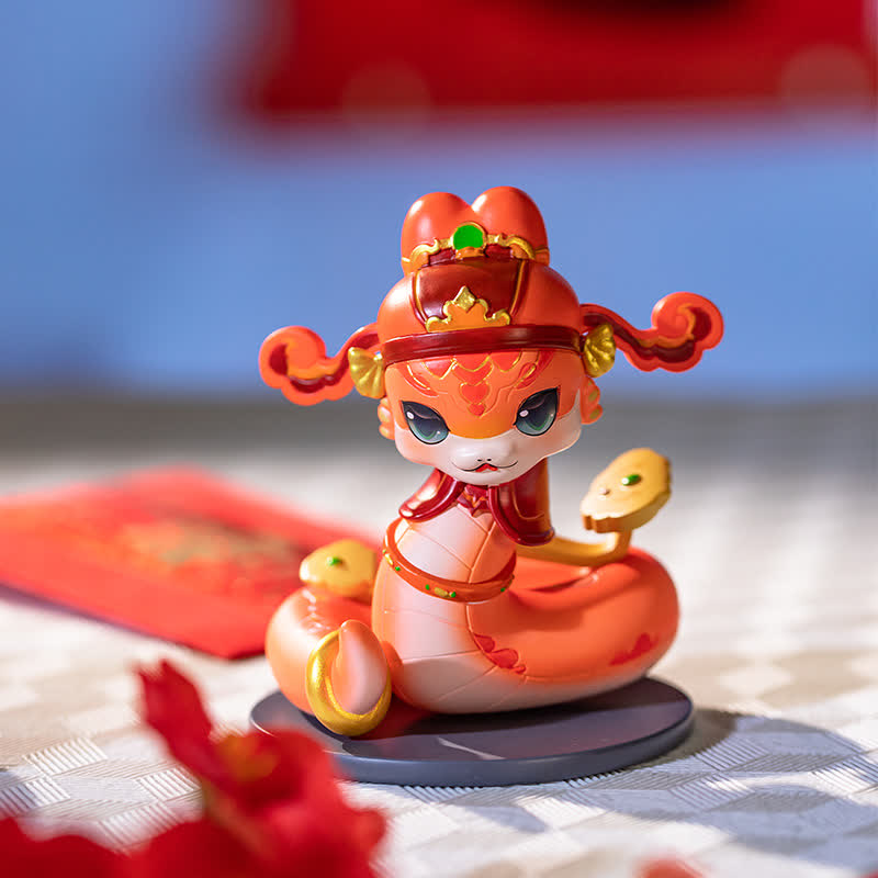 Creative Mascot Snake Home Decor Ornament - 2PCS - A - 3.07"W x 3.07"L x 3.54"H - image 1