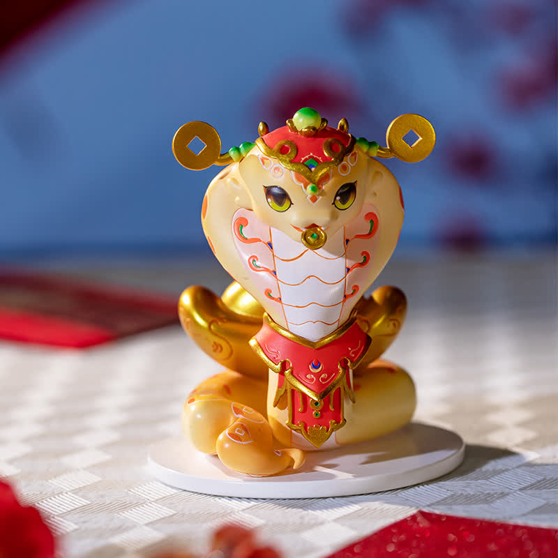 Creative Mascot Snake Home Decor Ornament - 2PCS - B - 3.07"W x 3.07"L x 3.54"H - image 3