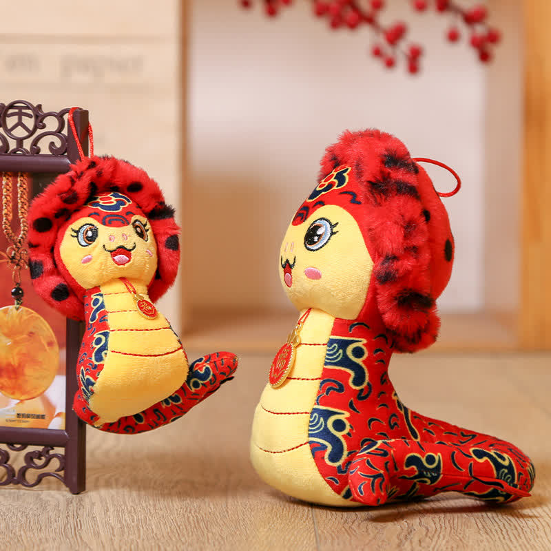 Cute Mascot Snake Plush Toy Ornament - image 5