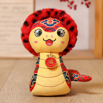 Cute Mascot Snake Plush Toy Ornament - 2PCS - A - 9.84"W x 8.66"L x 13.78"H - image 6